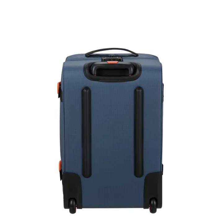 Heren Reistassen|Dames Reistassen>American Tourister Urban Track Duffle/Wheels S Coated navy/orange