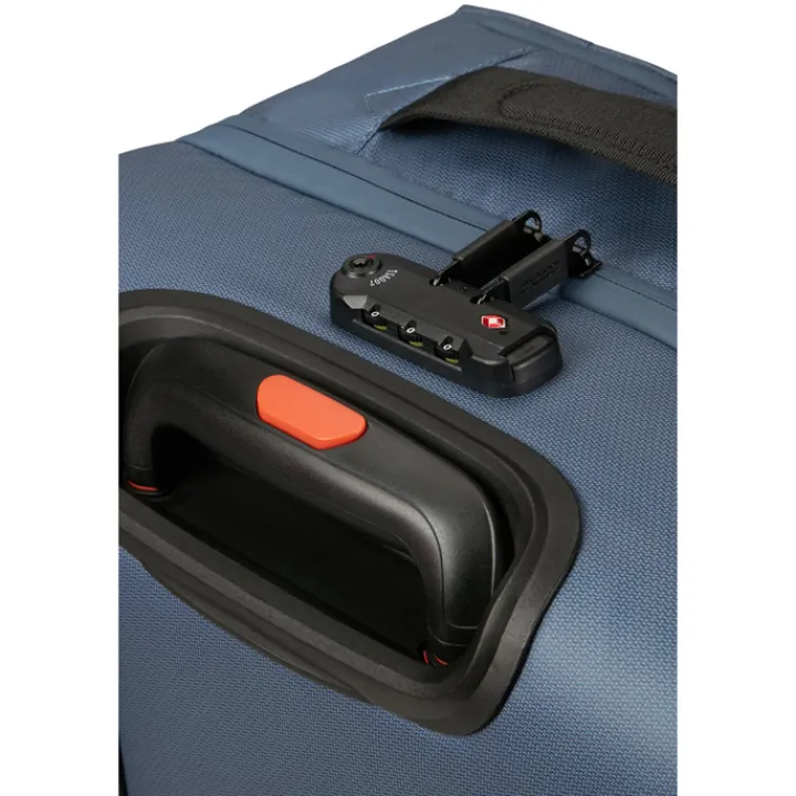 Heren Reistassen|Dames Reistassen>American Tourister Urban Track Duffle/Wheels S Coated navy/orange