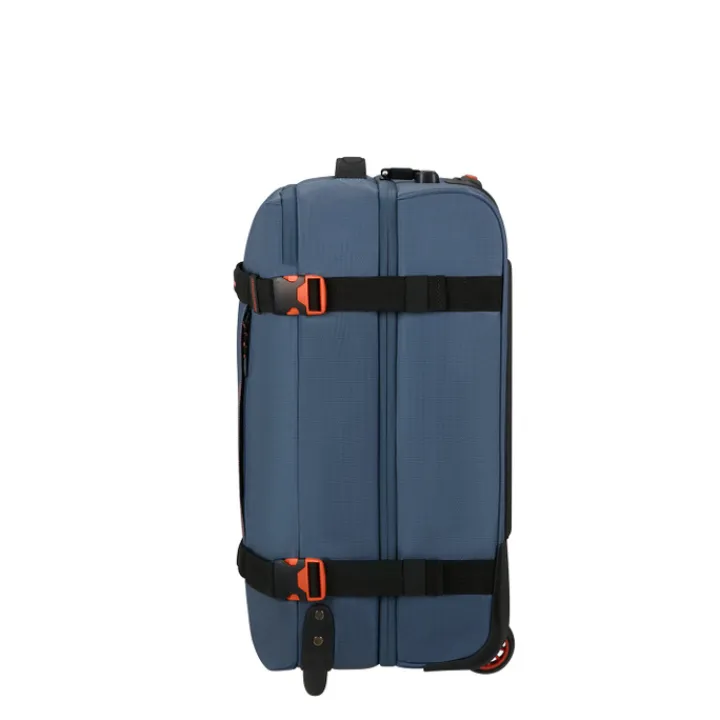 Heren Reistassen|Dames Reistassen>American Tourister Urban Track Duffle/Wheels S Coated navy/orange