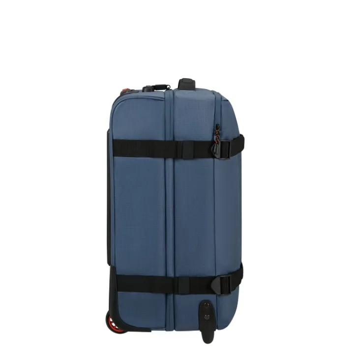 Heren Reistassen|Dames Reistassen>American Tourister Urban Track Duffle/Wheels S Coated navy/orange