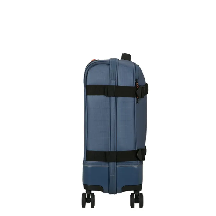 Transavia Trolleys|Handbagage Trolleys>American Tourister Urban Track Spinner S TSA Coated navy/orange