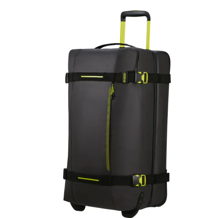 Grote Reistassen|Heren Reistassen>American Tourister Urban Track Duffle/Wheels M Coated black/lime