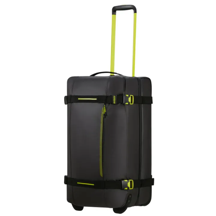 Grote Reistassen|Heren Reistassen>American Tourister Urban Track Duffle/Wheels M Coated black/lime