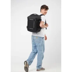 Heren Rugzakken|Dames Rugzakken>American Tourister Urban Track Laptop Backpack 15,6" coated black/Lime