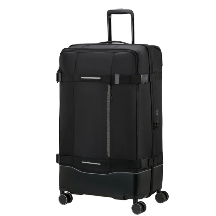 Reistrolleys|Reiskoffers>American Tourister Urban Track Spinner L TSA asphalt black