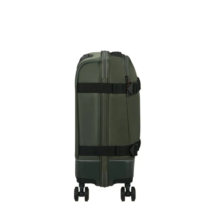 Transavia Trolleys|Handbagage Trolleys>American Tourister Urban Track Spinner S TSA dark khaki