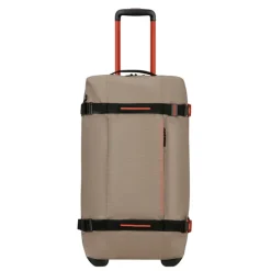 Grote Reistassen|Heren Reistassen>American Tourister Urban Track Wheeled Duffle M Coated beige/orange