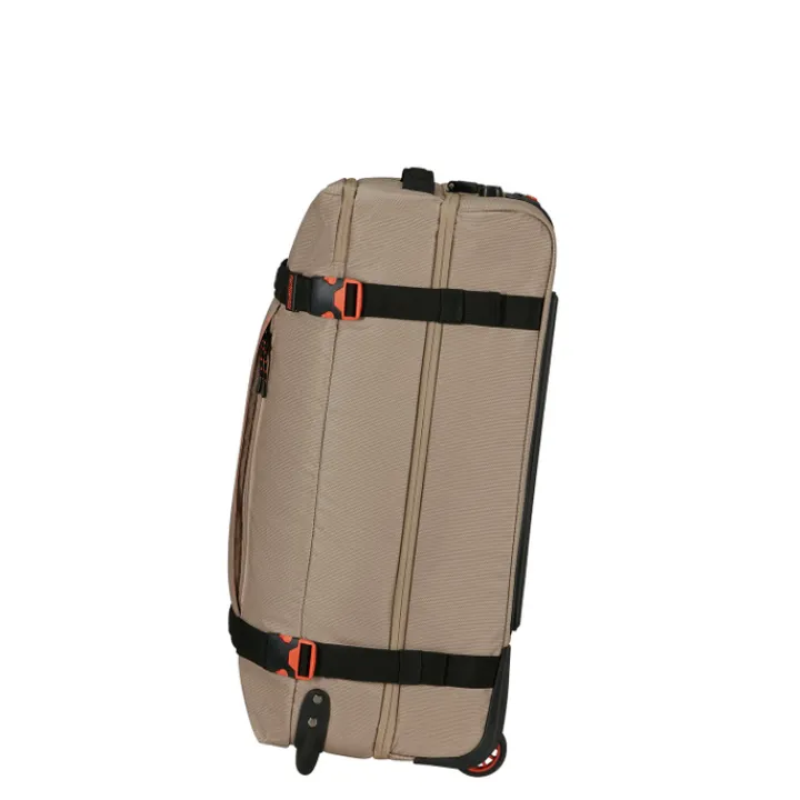 Grote Reistassen|Heren Reistassen>American Tourister Urban Track Wheeled Duffle M Coated beige/orange