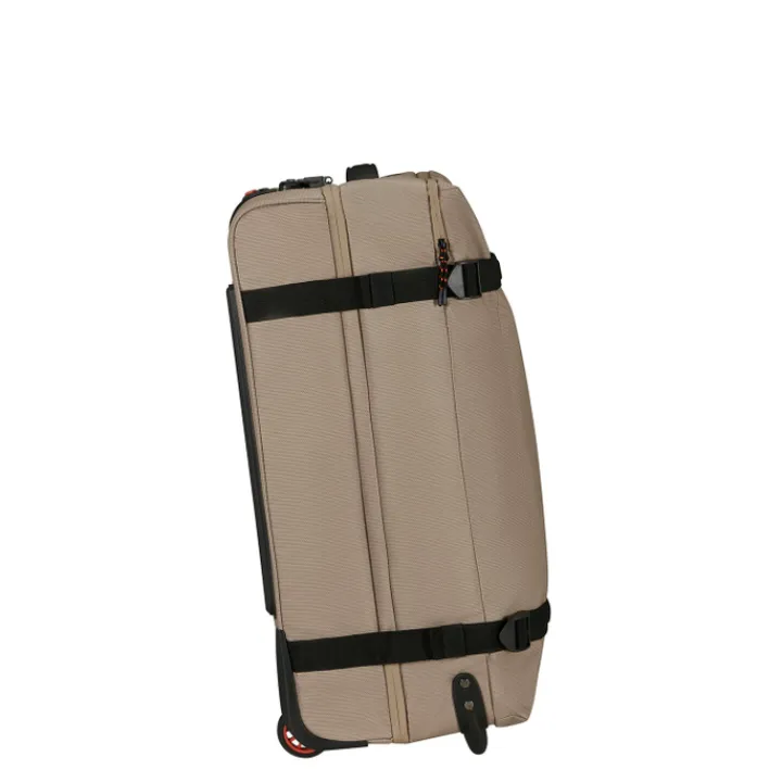 Grote Reistassen|Heren Reistassen>American Tourister Urban Track Wheeled Duffle M Coated beige/orange