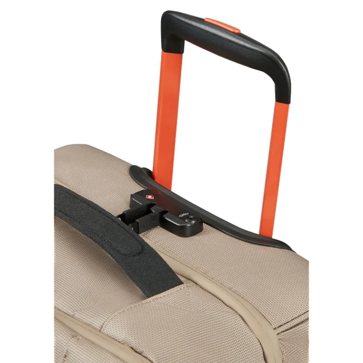 Grote Reistassen|Heren Reistassen>American Tourister Urban Track Wheeled Duffle M Coated beige/orange