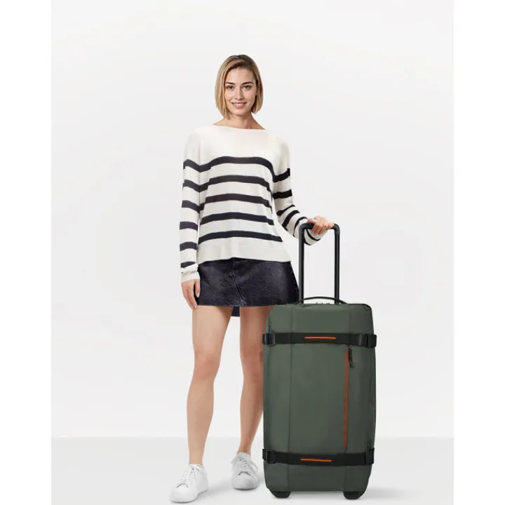 Grote Reistassen|Heren Reistassen>American Tourister Urban Track Duffle/Wheels M dark khaki