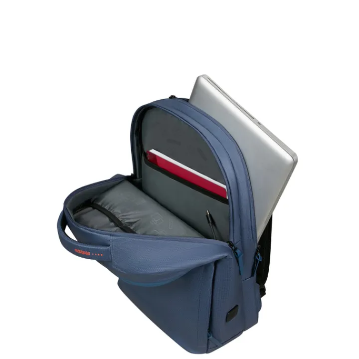 15.6 Inch Laptoptassen|Laptop Rugzakken>American Tourister Urban Groove Ug11 Lapt Bp 15.6" Tech navy/orange
