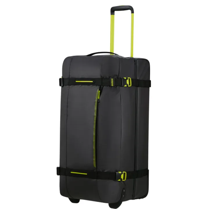 Grote Reistassen|Heren Reistassen>American Tourister Urban Track Duffle/Wheels L Coated black/lime