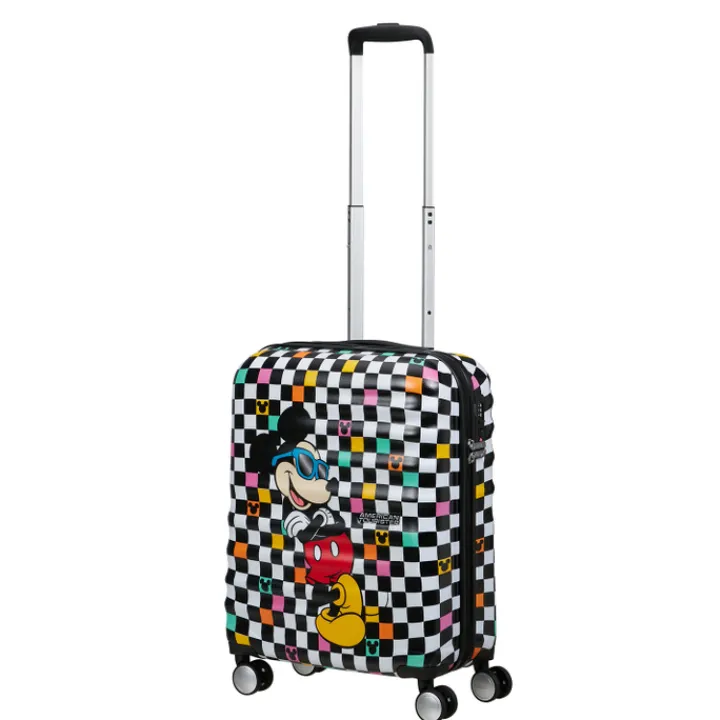 Transavia Trolleys|Ryanair Trolleys>American Tourister Wavebreaker Disney Spinner 55 cm Mickey Check