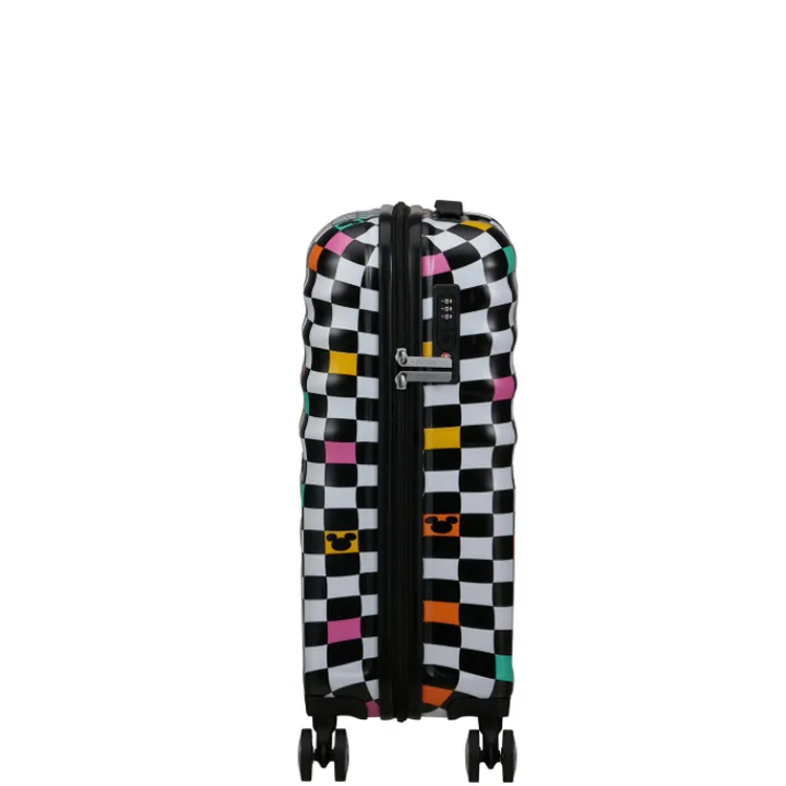Transavia Trolleys|Ryanair Trolleys>American Tourister Wavebreaker Disney Spinner 55 cm Mickey Check