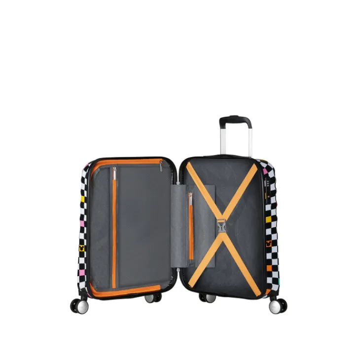 Transavia Trolleys|Ryanair Trolleys>American Tourister Wavebreaker Disney Spinner 55 cm Mickey Check