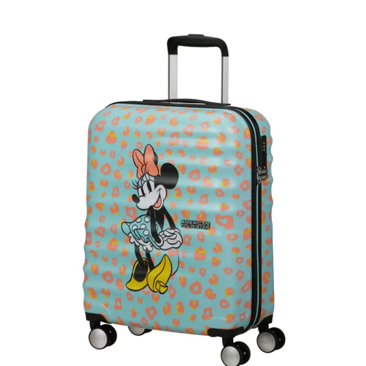 Transavia Trolleys|Ryanair Trolleys>American Tourister Wavebreaker Disney Spinner 55/20 TSA minnie pastel dots