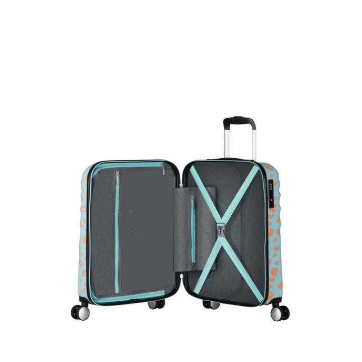 Transavia Trolleys|Ryanair Trolleys>American Tourister Wavebreaker Disney Spinner 55/20 TSA minnie pastel dots