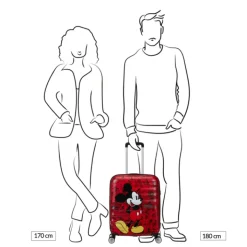 Ryanair Trolleys|Handbagage Trolleys>American Tourister Wavebreaker Disney Spinner 55/20 TSA mickey comics red