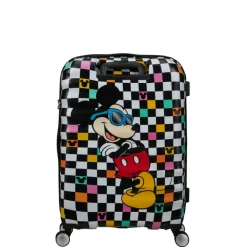 Reistrolleys|Reiskoffers>American Tourister Wavebreaker Disney Spinner 67 cm Mickey Check