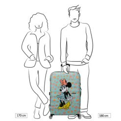 Reistrolleys|Reiskoffers>American Tourister Wavebreaker Disney Spinner 77/28 TSA minnie pastel dots