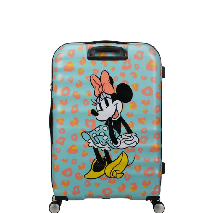 Reistrolleys|Reiskoffers>American Tourister Wavebreaker Disney Spinner 77/28 TSA minnie pastel dots