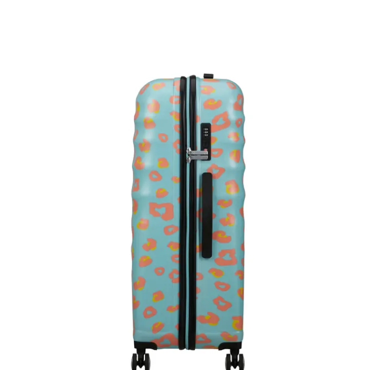 Reistrolleys|Reiskoffers>American Tourister Wavebreaker Disney Spinner 77/28 TSA minnie pastel dots