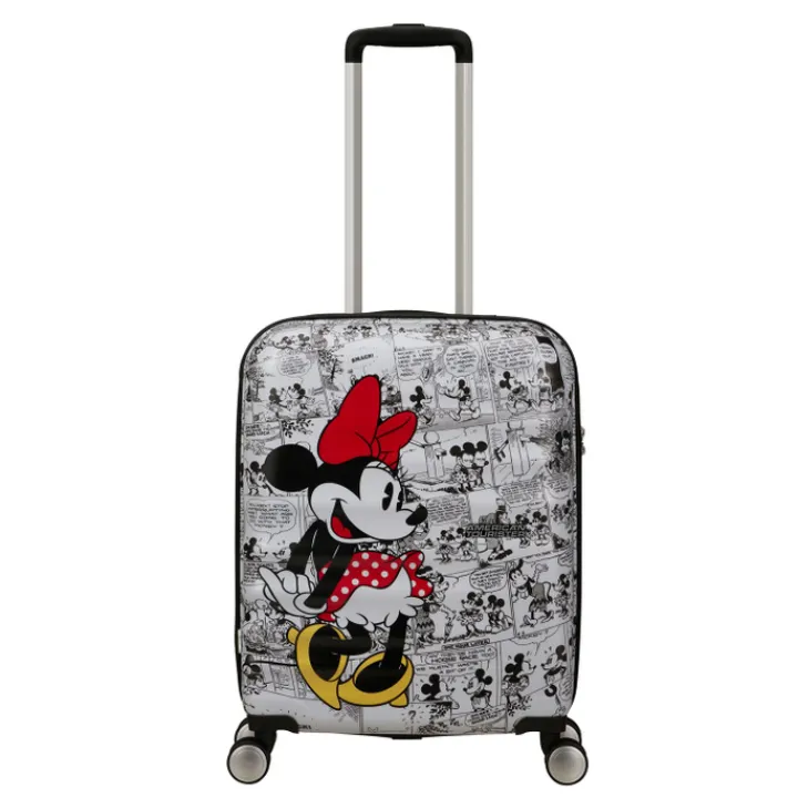 Handbagage Trolleys|Transavia Trolleys>American Tourister Wavebreaker Disney Spinner 55/20 TSA minnie comics white