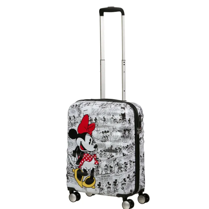 Handbagage Trolleys|Transavia Trolleys>American Tourister Wavebreaker Disney Spinner 55/20 TSA minnie comics white