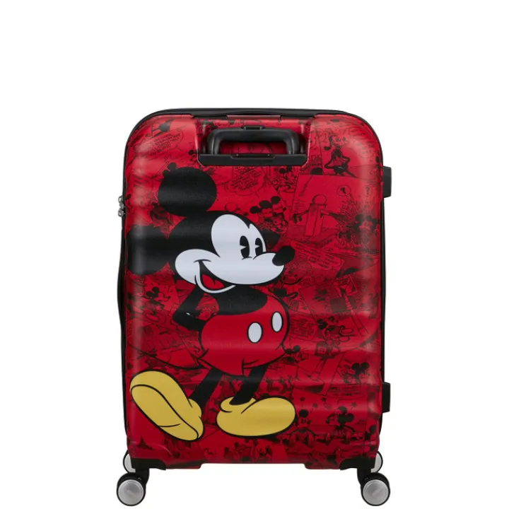 Reistrolleys|Reiskoffers>American Tourister Wavebreaker Disney Spinner 67/24 TSA mickey comics red