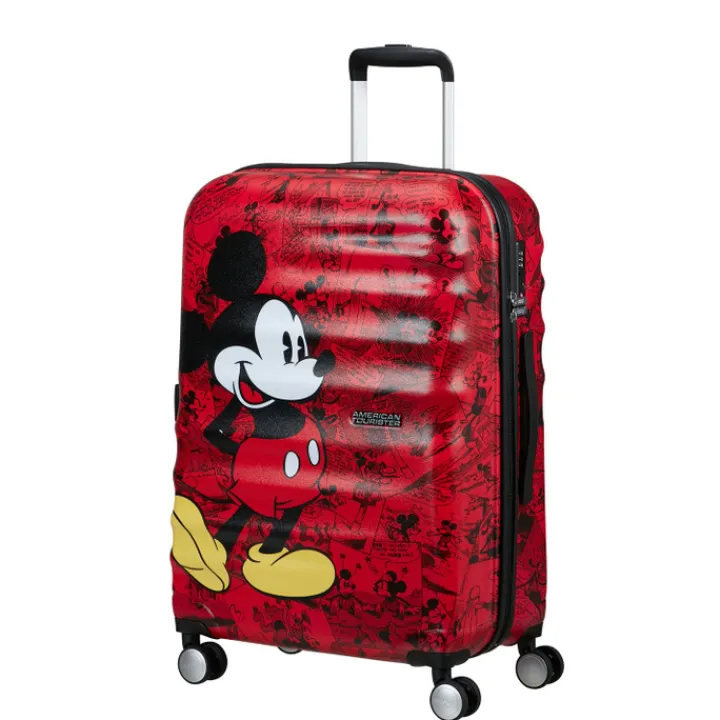 Reistrolleys|Reiskoffers>American Tourister Wavebreaker Disney Spinner 67/24 TSA mickey comics red