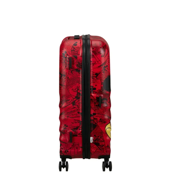 Reistrolleys|Reiskoffers>American Tourister Wavebreaker Disney Spinner 67/24 TSA mickey comics red
