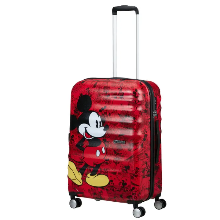 Reistrolleys|Reiskoffers>American Tourister Wavebreaker Disney Spinner 67/24 TSA mickey comics red