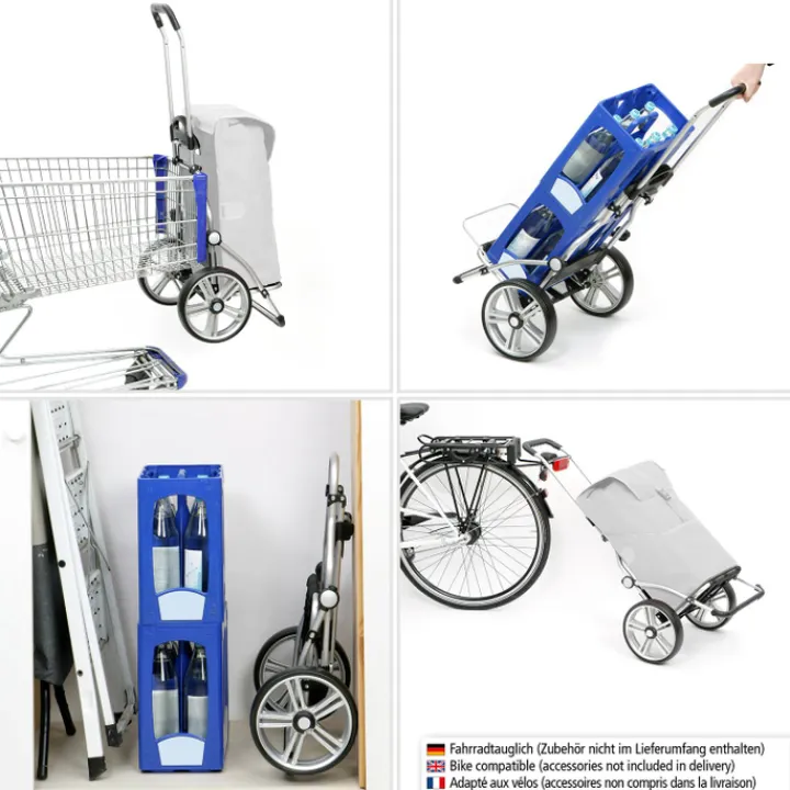 Boodschappen Trolleys|Reistrolleys>Andersen Royal Shopper Hydro 2.1 black