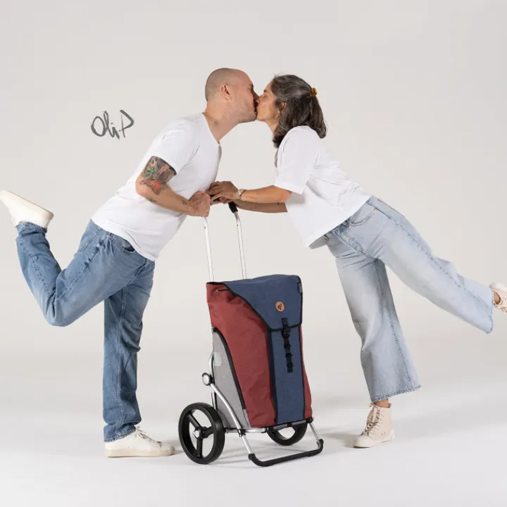 Boodschappen Trolleys|Reistrolleys>Andersen Royal Shopper Oli.P 2.0 blue