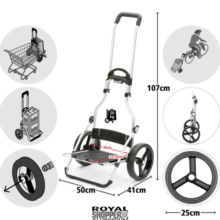 Boodschappen Trolleys|Reistrolleys>Andersen Royal Shopper Oli.P 2.0 blue