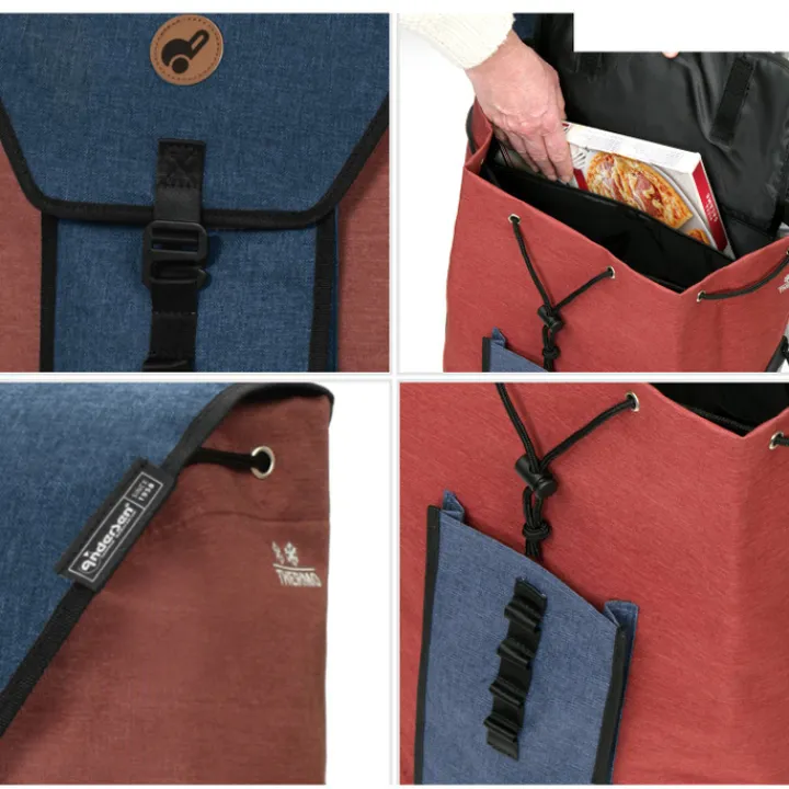 Boodschappen Trolleys|Reistrolleys>Andersen Royal Shopper Oli.P 2.0 blue