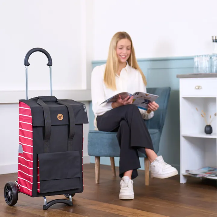 Boodschappen Trolleys|Reistrolleys>Andersen Scala Shopper Jella red