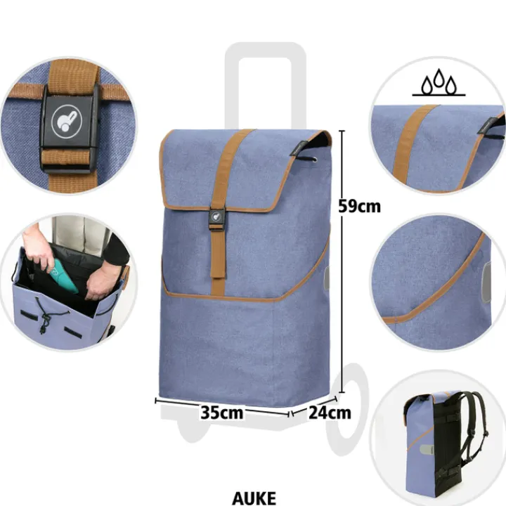Boodschappen Trolleys|Reistrolleys>Andersen Unus Shopper Fun Auke lilac