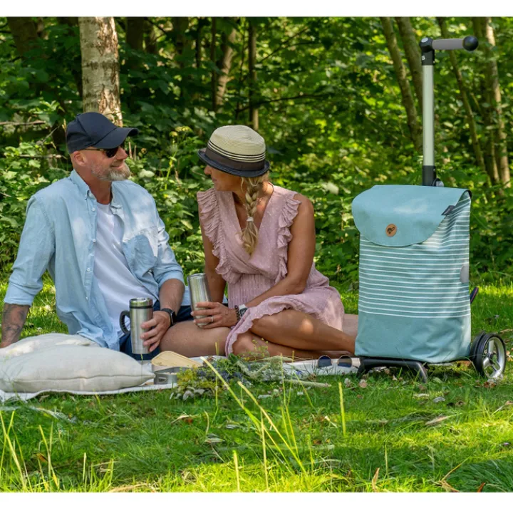Boodschappen Trolleys|Reistrolleys>Andersen Unus Shopper Fun Tilde red