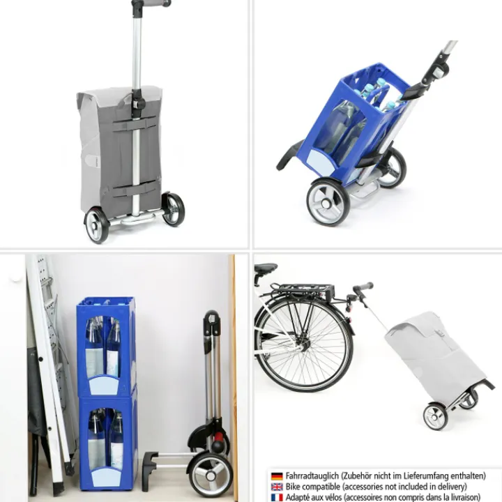Boodschappen Trolleys|Reistrolleys>Andersen Unus Shopper Fun Tilde red