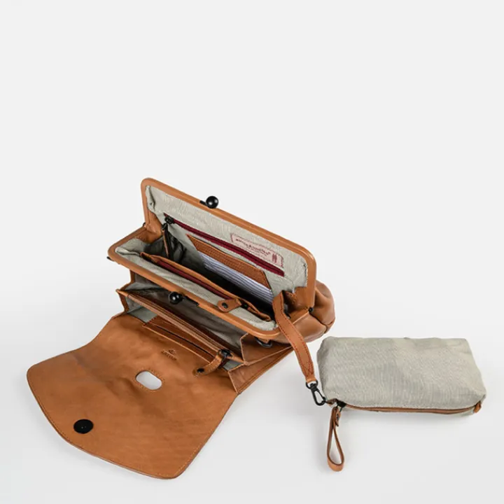 Crossbody|Clutches>Aunts & Uncles Grandma's Luxury Club Mrs. Madeline Crossbody caramel