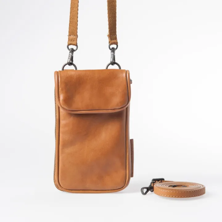 Telefoontasjes|Damestassen>Aunts & Uncles Jamies Orchard Cloudberry Phone Bag cognac