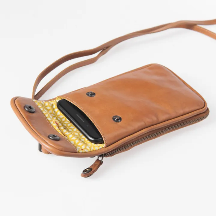 Telefoontasjes|Damestassen>Aunts & Uncles Jamies Orchard Cloudberry Phone Bag cognac