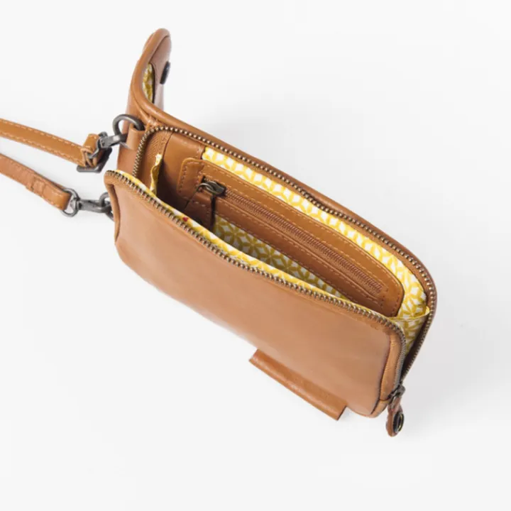 Telefoontasjes|Damestassen>Aunts & Uncles Jamies Orchard Cloudberry Phone Bag cognac