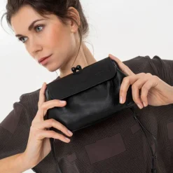 Schoudertassen|Clutches>Aunts & Uncles Mrs. Whoopie Pie Shoulderbag / Clutch black smoke