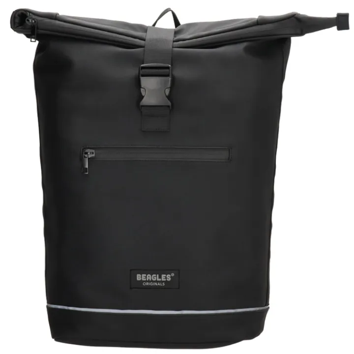 Heren Rugzakken|Dames Rugzakken>Beagles Originals Rolltop Rugtas Waterproof 15.6" zwart