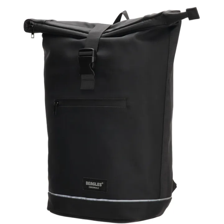 Heren Rugzakken|Dames Rugzakken>Beagles Originals Rolltop Rugtas Waterproof 15.6" zwart