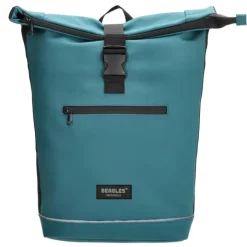 Heren Rugzakken|Schoolrugzak>Beagles Originals Rolltop Rugtas Waterproof 15.6" petrol blauw
