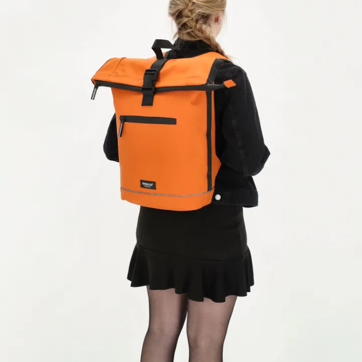 Heren Rugzakken|Dames Rugzakken>Beagles Originals Rolltop Rugtas Waterproof 15.6" oranje